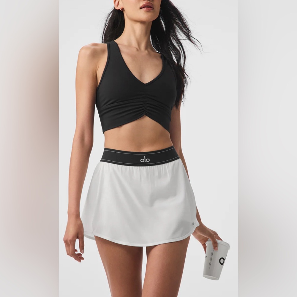 🆕ALO🎱 Match Point Tennis Skirt Core: White Sz Large